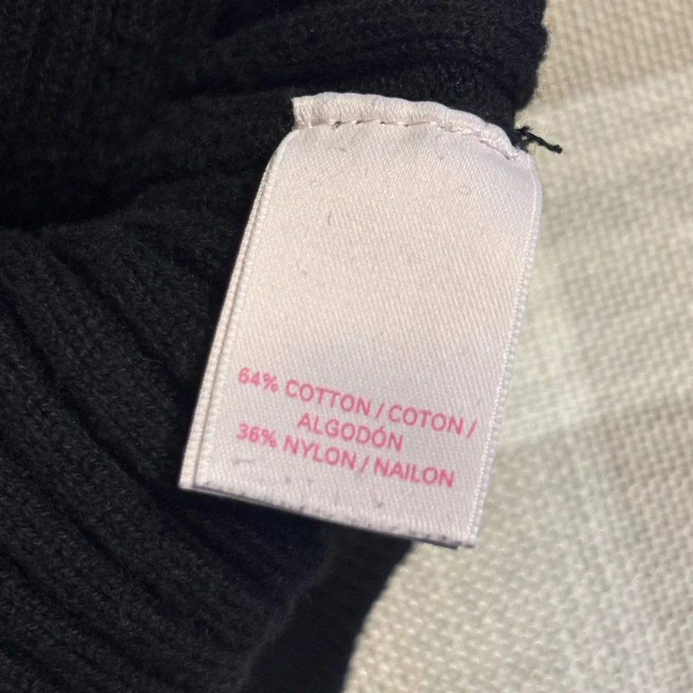 Victoria's Secret Black Ribbed Sweater